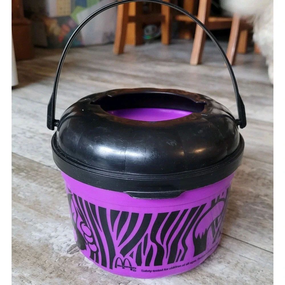 Vintage McDonald's Halloween Happy‎ Meal Boo Buckets Set Of 4 *Read Description